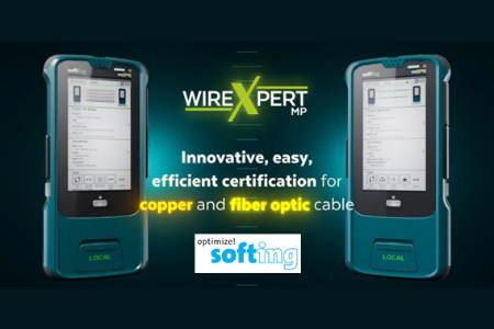 Softing 發布全新 CAT8 網路佈線認證測試儀—WireXpert MP 系列