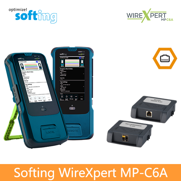 Softing WireXpert MP C6A 模組式入門級佈線標準驗證測試儀 1