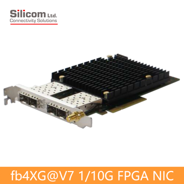 fb4XG@V7 FPGA Card Quad Port SFP+ 100/1G + 10G  GbE PCI Express FPGA Card